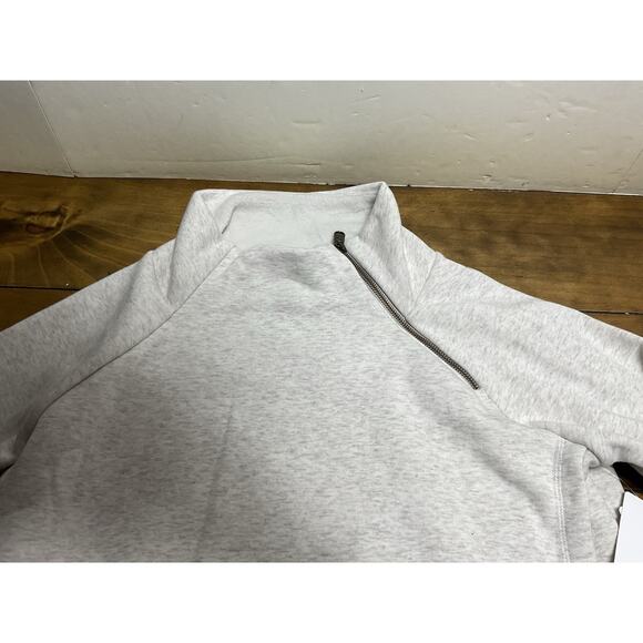 Athleta Women’s Size Medium Cozy Karma Asym Pullover Sweatshirt Gray NWT - Picture 4 of 14